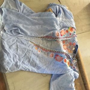 Open front cover up/ layer over shirt